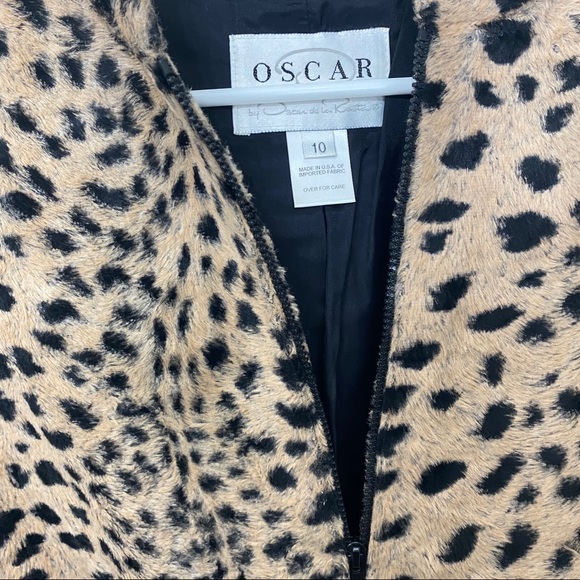 Oscar by Oscar De La Renta | Zip up animal print jacket - Picture 3 of 4